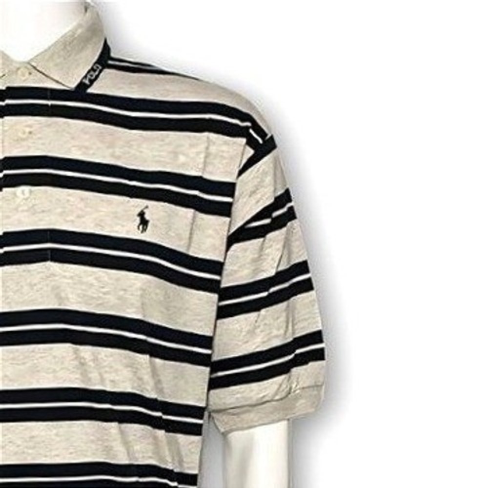 Vintage Polo Golf Ralph Lauren Men's Striped Short Sleeve 90's Polo Shirt Size M